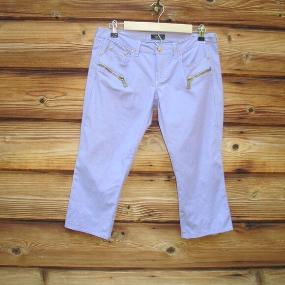 NWT  Y2K Versace Jeans Couture Low Rise Cropped Jeans - Picture 1 of 13